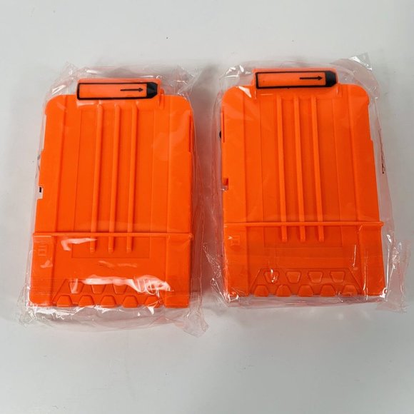 NEW Lot Of 2 Nerf N-Strike 6 Max Round Dart Gun Ammo Clip Magazine No Darts Toy - Picture 5 of 11